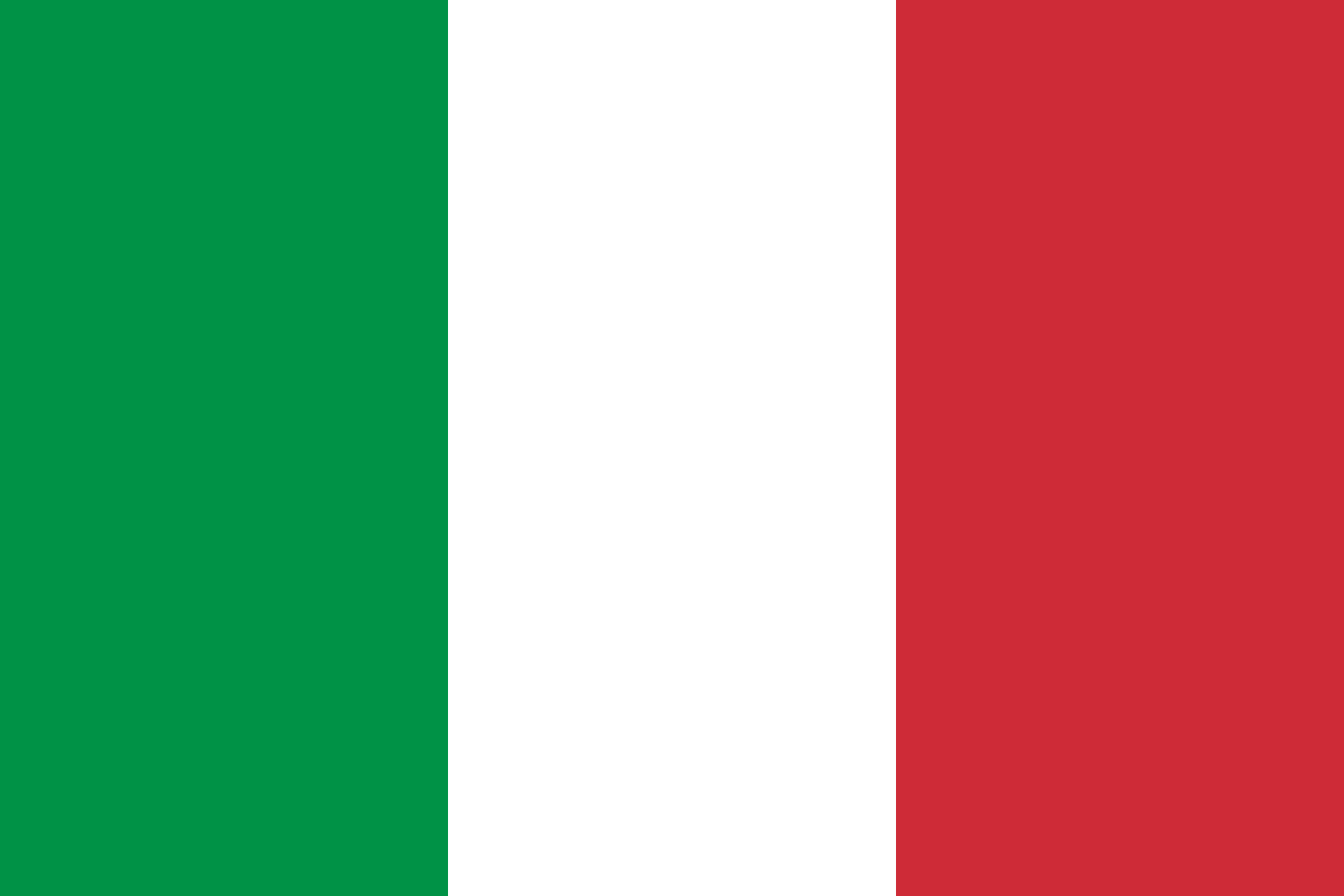 Drapeau italien pour sélectionner la langue italiane