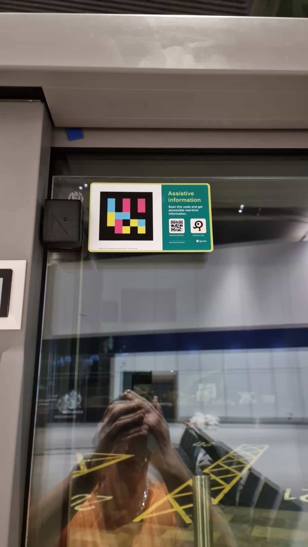 Belfast Grand Central — Pedestrian access & assistive info with NaviLens code