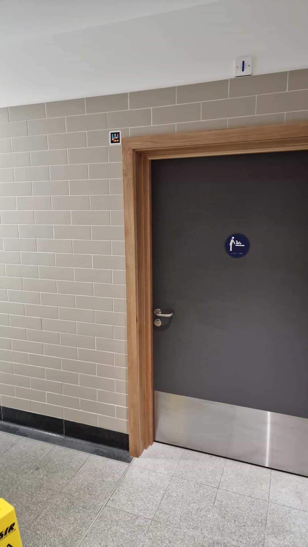 Belfast Grand Central — Baby-change room with NaviLens code