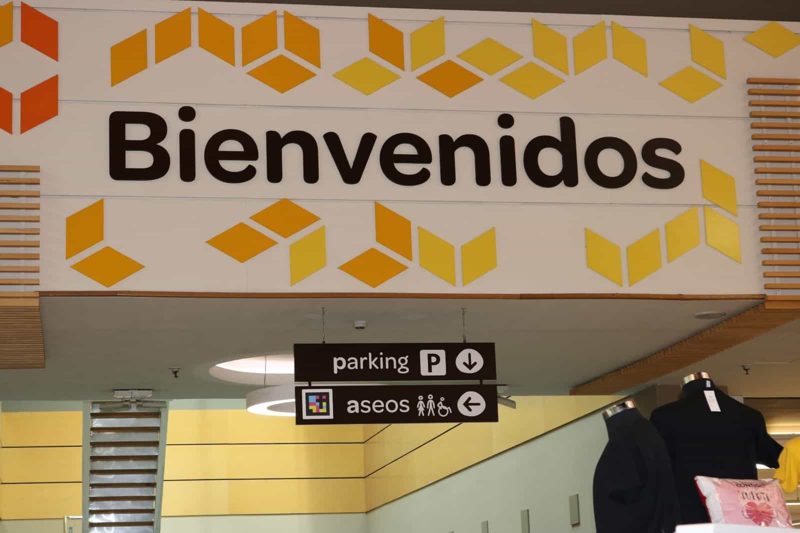 bienvenidos cartel aseos codigo B IB E