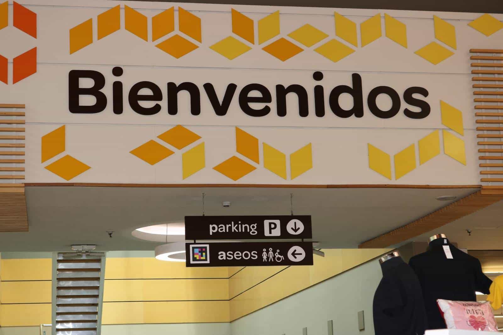 bienvenidos cartel aseos codigo