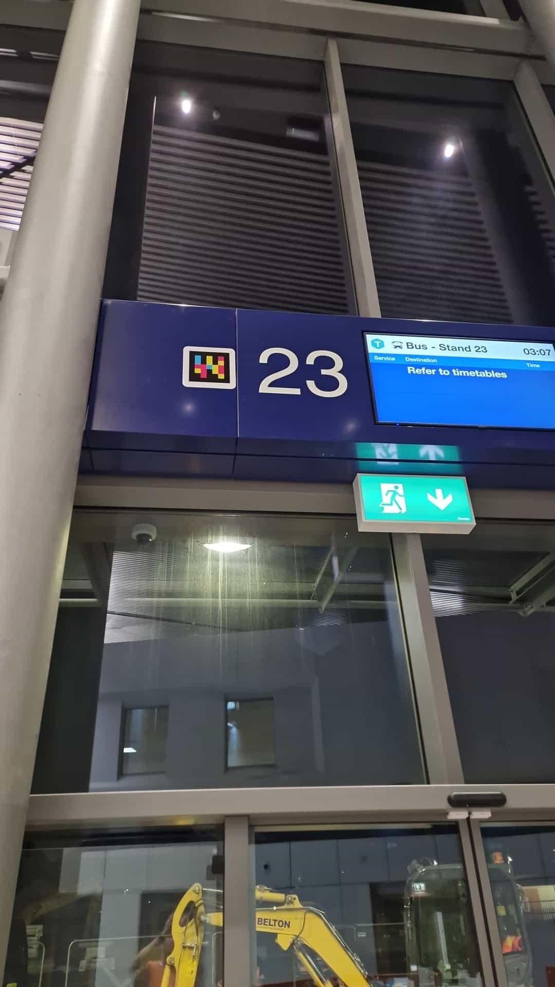 Belfast Grand Central — Stand 23 with NaviLens code