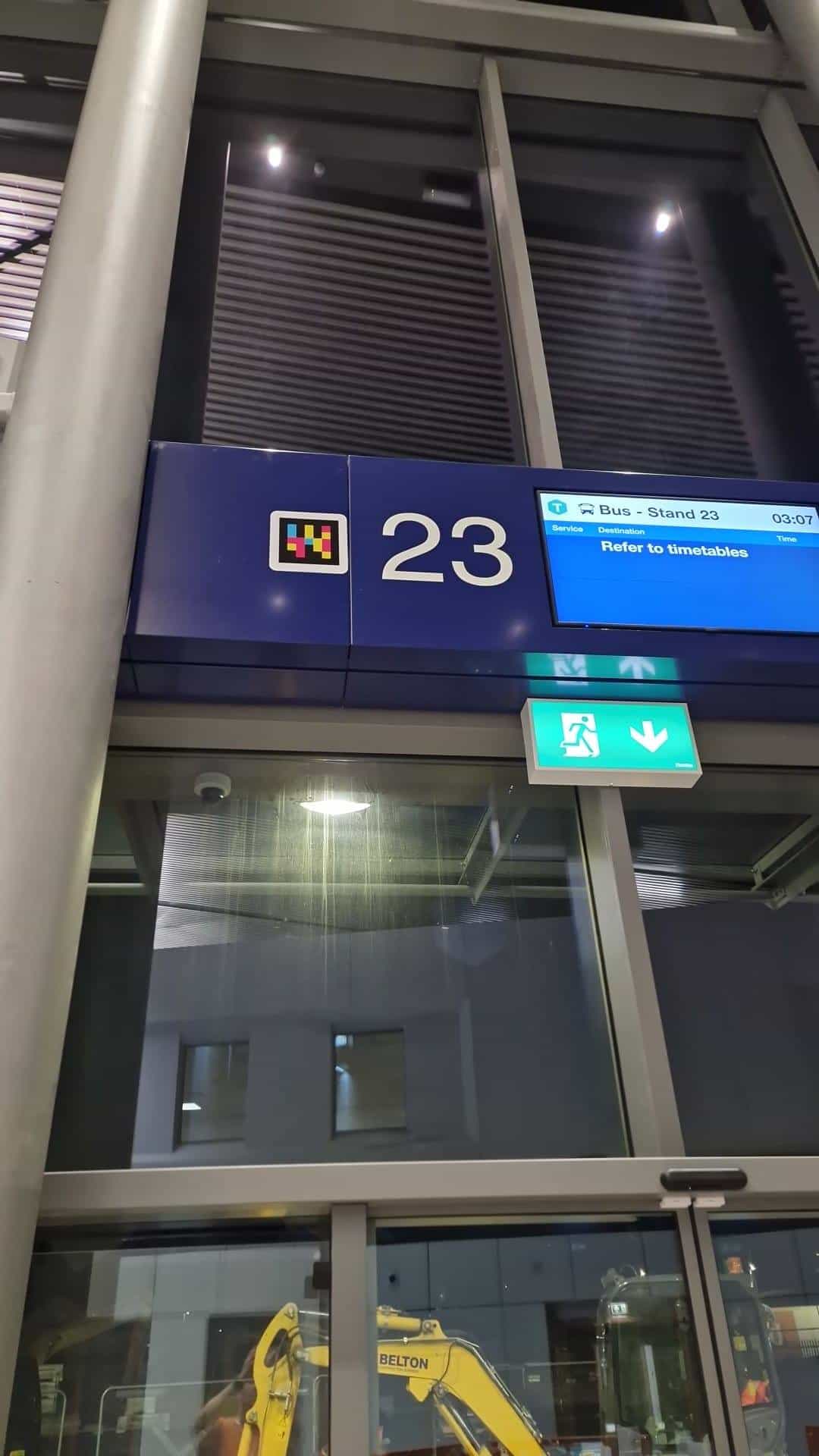Belfast Grand Central — Stand 23 with NaviLens code