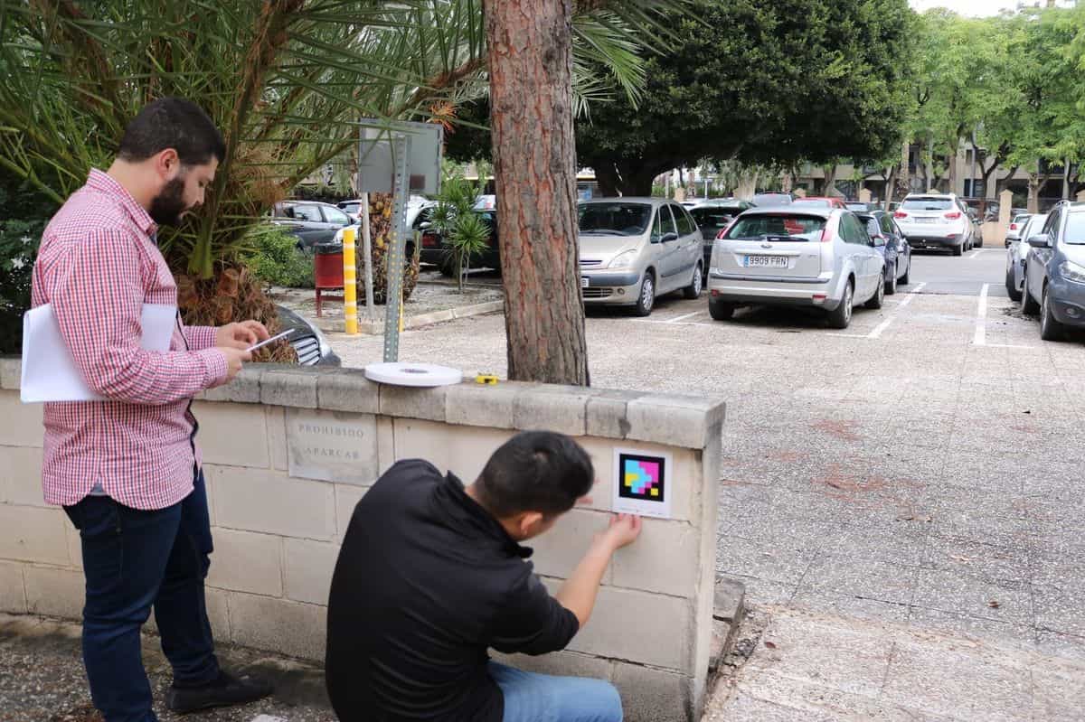 Instalacion muro aparcamiento