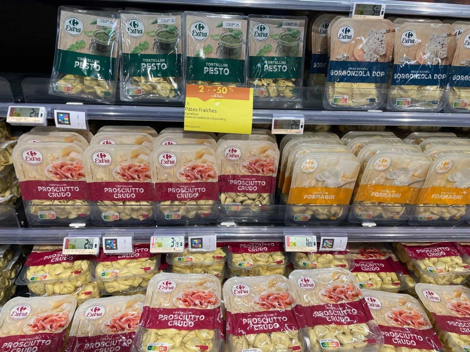 Carrefour Auderghem — Codes am Preisschild