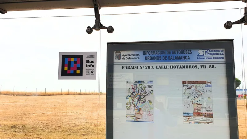 Salamanca de Transportes · Grupo Ruiz — Barrierefreier Stadtbus mit NaviLens — Salamanca
