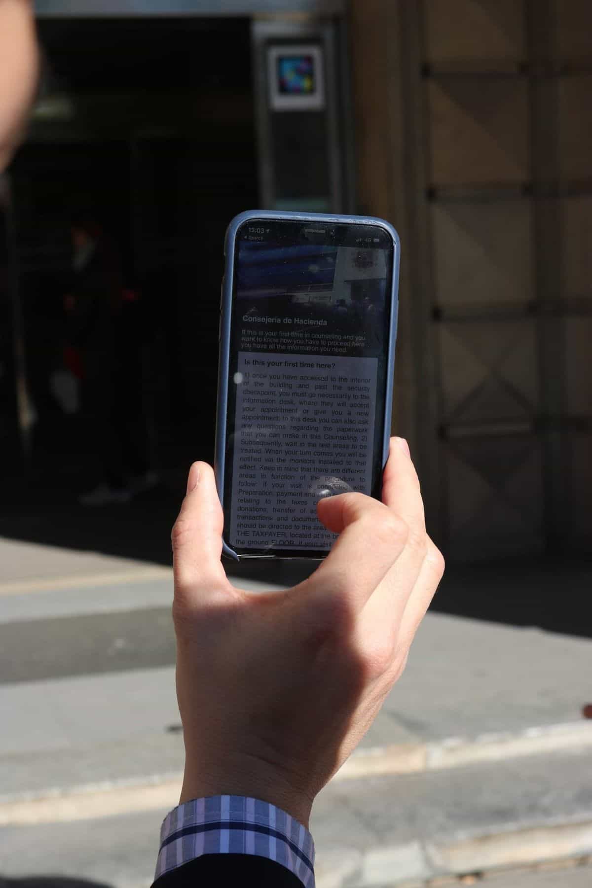 Movil app ingles entrada