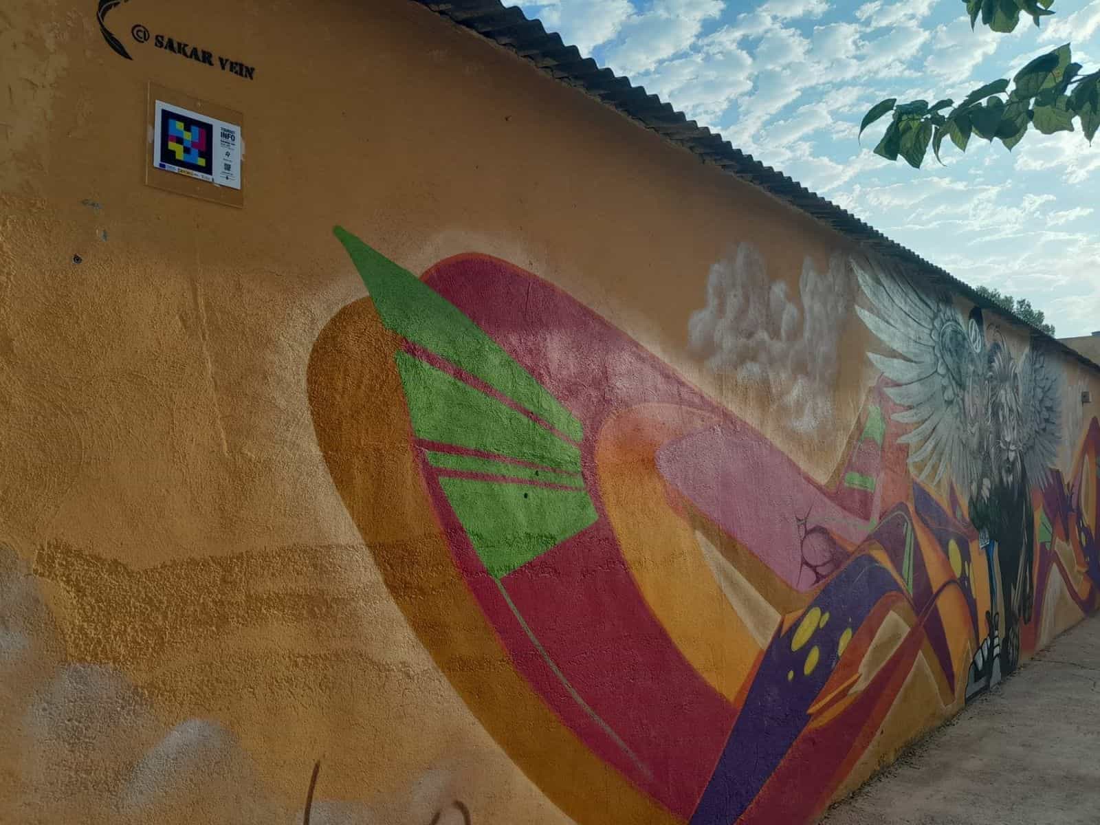 mural sakar vein corazon
