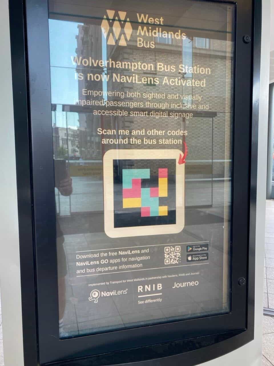 Wolverhampton Bus Station · NaviLens deployment 9