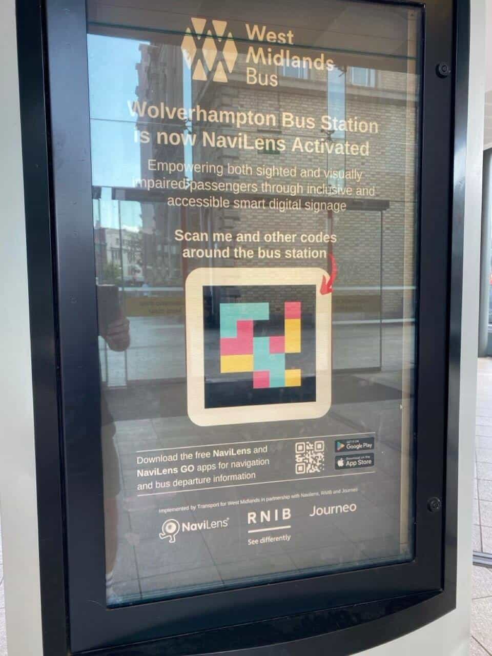 Wolverhampton Bus Station · NaviLens deployment 9