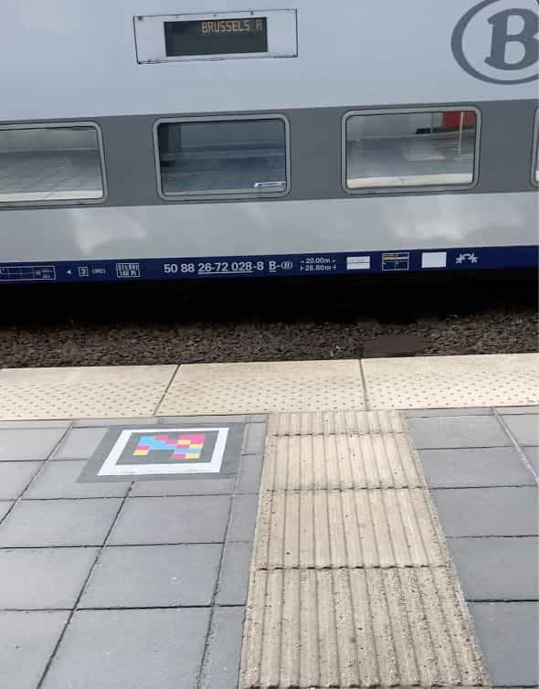 Brussels — Platform with train to Brussels