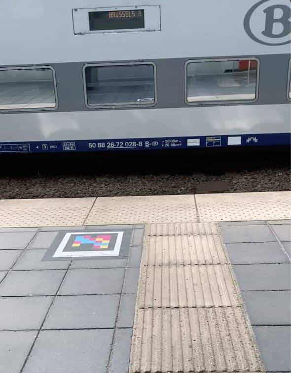 Brussels — Platform with train to Brussels