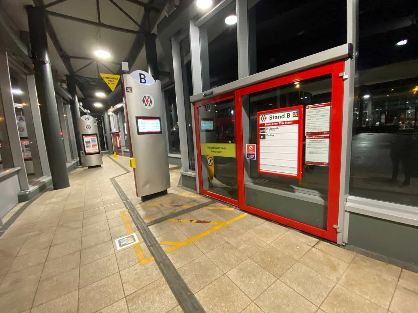 Wolverhampton Bus Station · NaviLens deployment 3