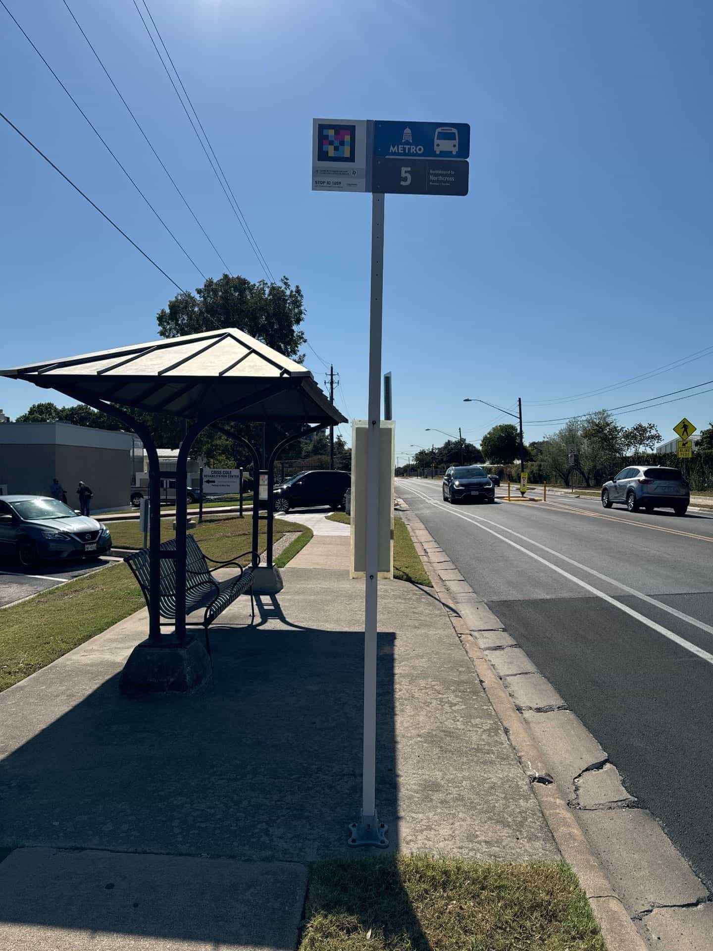 CapMetro stop Sunshine / Criss Cole Rehabilitation Center