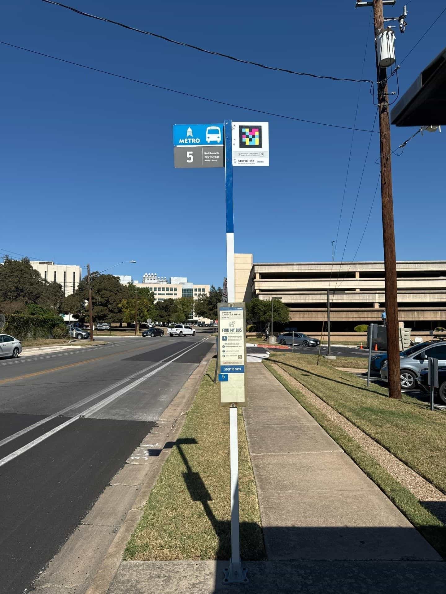 CapMetro stop Sunshine Station — Stop 1059
