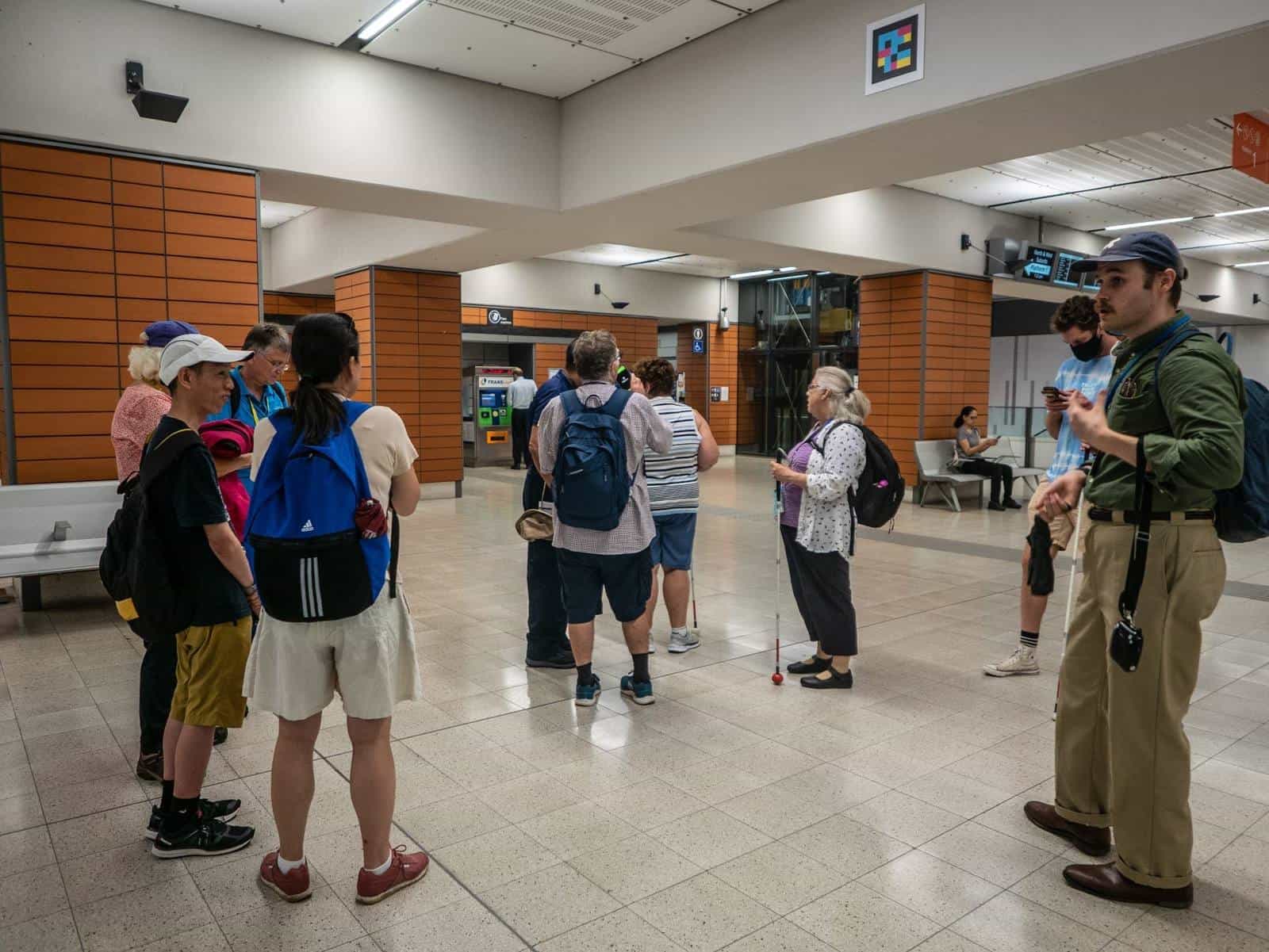 Brisbane King George Square — Briefing inside the station
