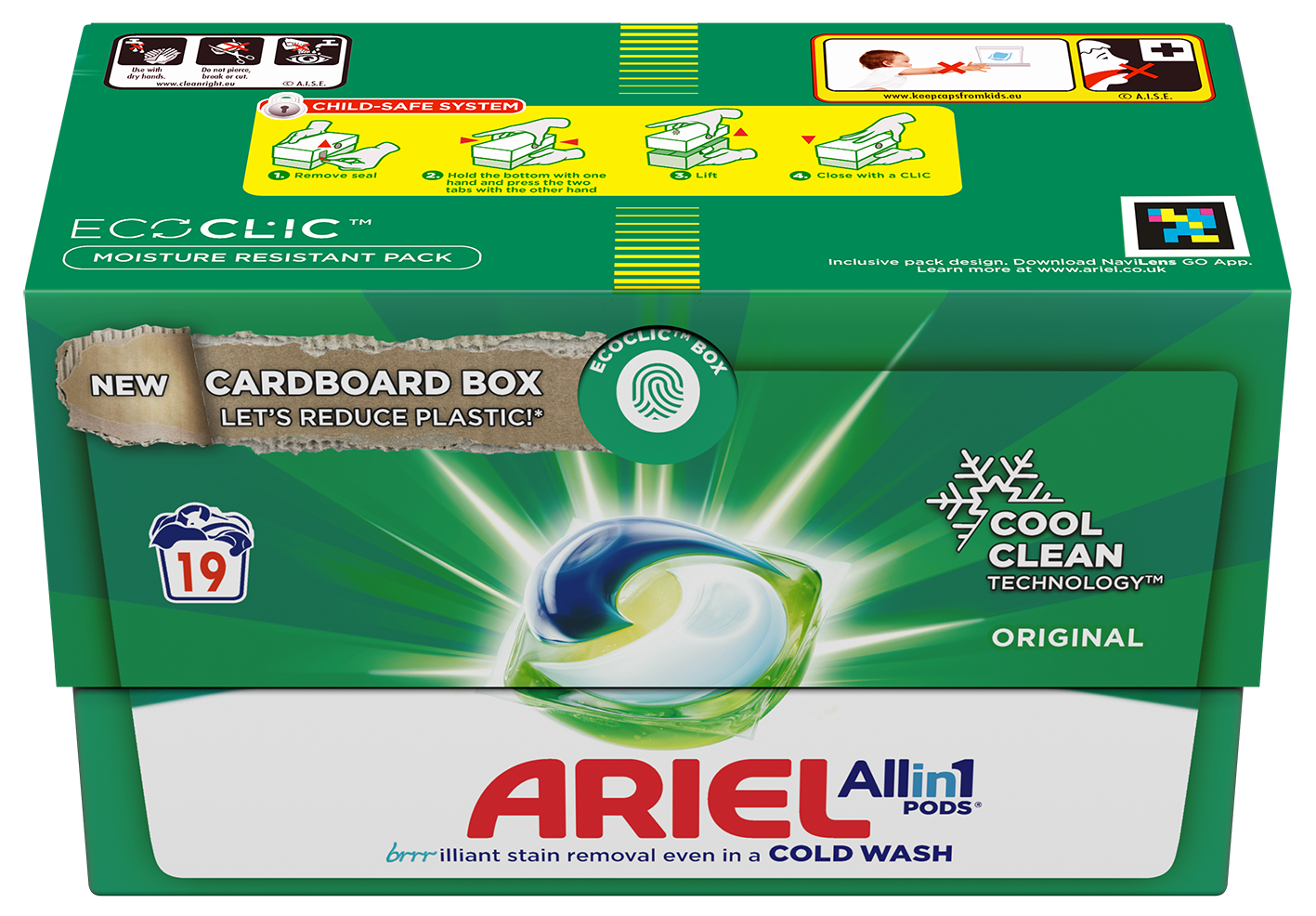 Ariel’s new cardboard ECOCLIC®