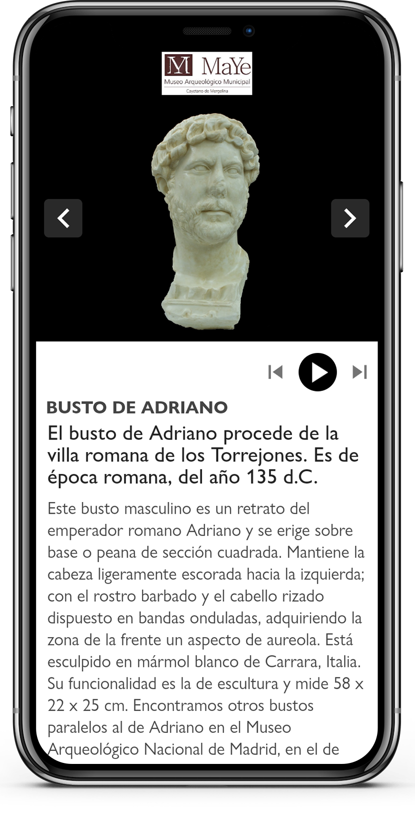 Información en tiempo real escaneando cualquier código del Museo Arqueológico Cayetano de Mergelina